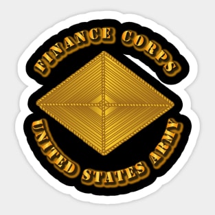 Army - Finance Corps Sticker